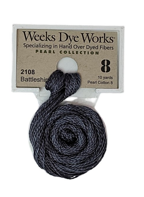 2108 Battleship | Weeks Dye Works Pearl Cotton #8