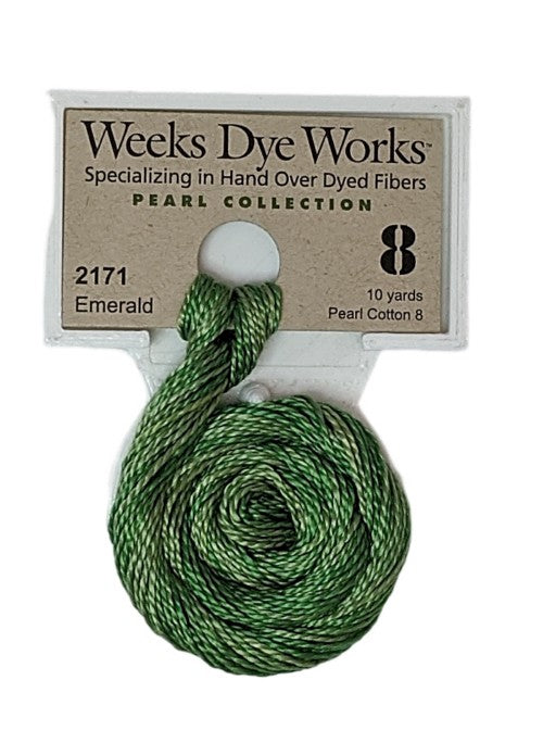 2171 Emerald | Weeks Dye Works Pearl Cotton #8