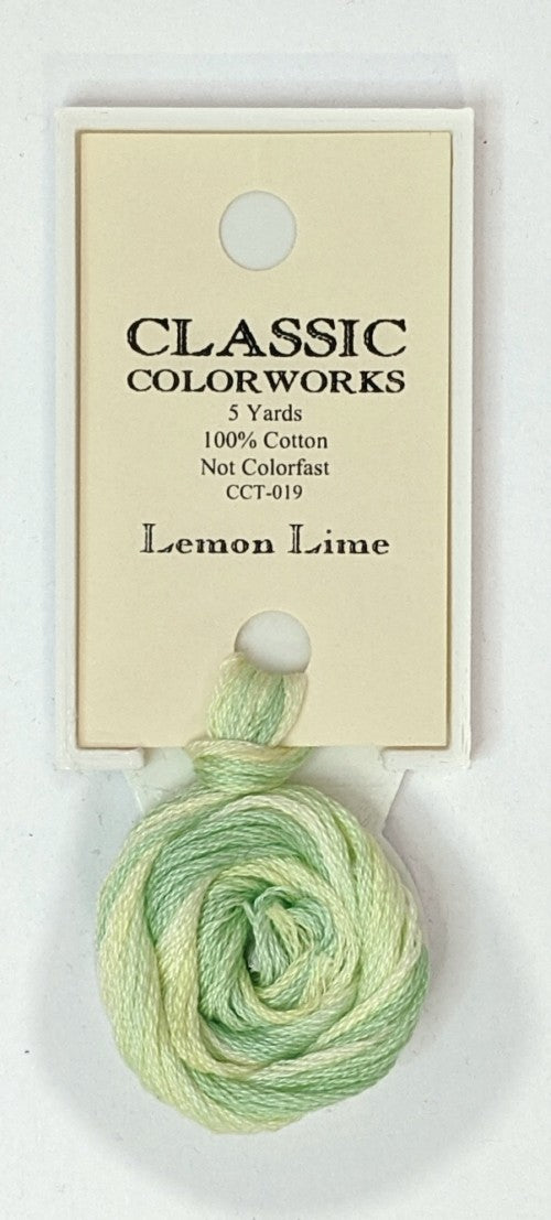 019 Lemon Lime | 6 Strand Embroidery Floss by Classic Colorworks