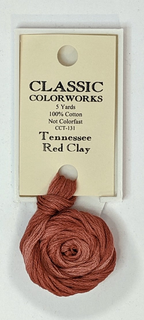 131 Tennessee Red Clay | 6 Strand Embroidery Floss by Classic Colorworks-Cross Stitch-Classic Colorworks-Millennial Fabrics