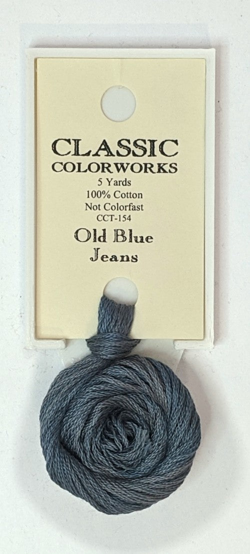 154 Old Blue Jeans | 6 Strand Embroidery Floss by Classic Colorworks-Cross Stitch-Classic Colorworks-Millennial Fabrics
