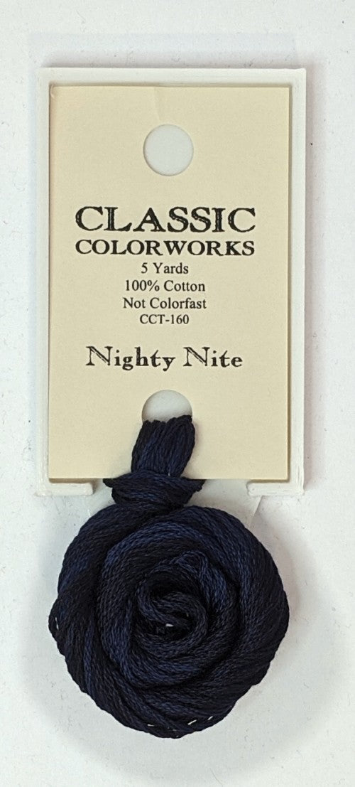 160 Nighty Nite | 6 Strand Embroidery Floss by Classic Colorworks-Cross Stitch-Classic Colorworks-Millennial Fabrics