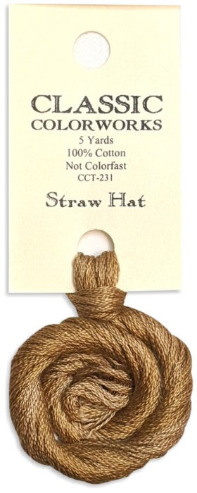 231 Straw Hat | 6 Strand Embroidery Floss by Classic Colorworks