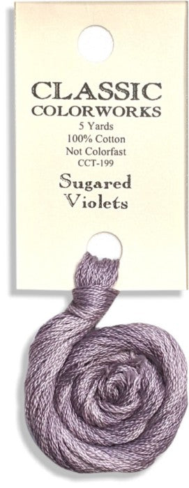 199 Sugared Violets | 6 Strand Embroidery Floss by Classic Colorworks