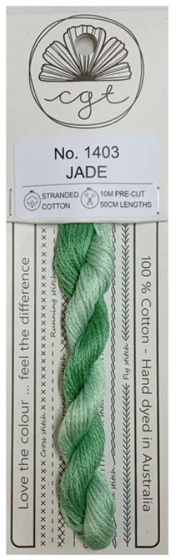 1403 Jade | 6 Strand Embroidery Floss by Cottage Garden Threads