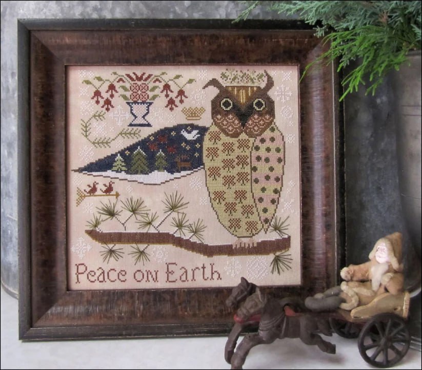 ✓ Peace on Earth by Kathy Barrick-Cross Stitch-Kathy Barrick-Millennial Fabrics