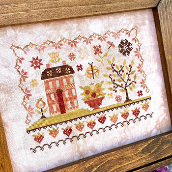 ✓ House on Strawberry Hill by Blueberry Ridge Design-Cross Stitch-Blueberry Ridge Design-Millennial Fabrics