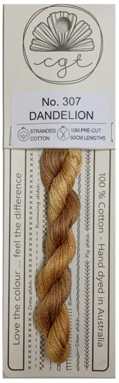 307 Dandelion | 6 Strand Embroidery Floss by Cottage Garden Threads