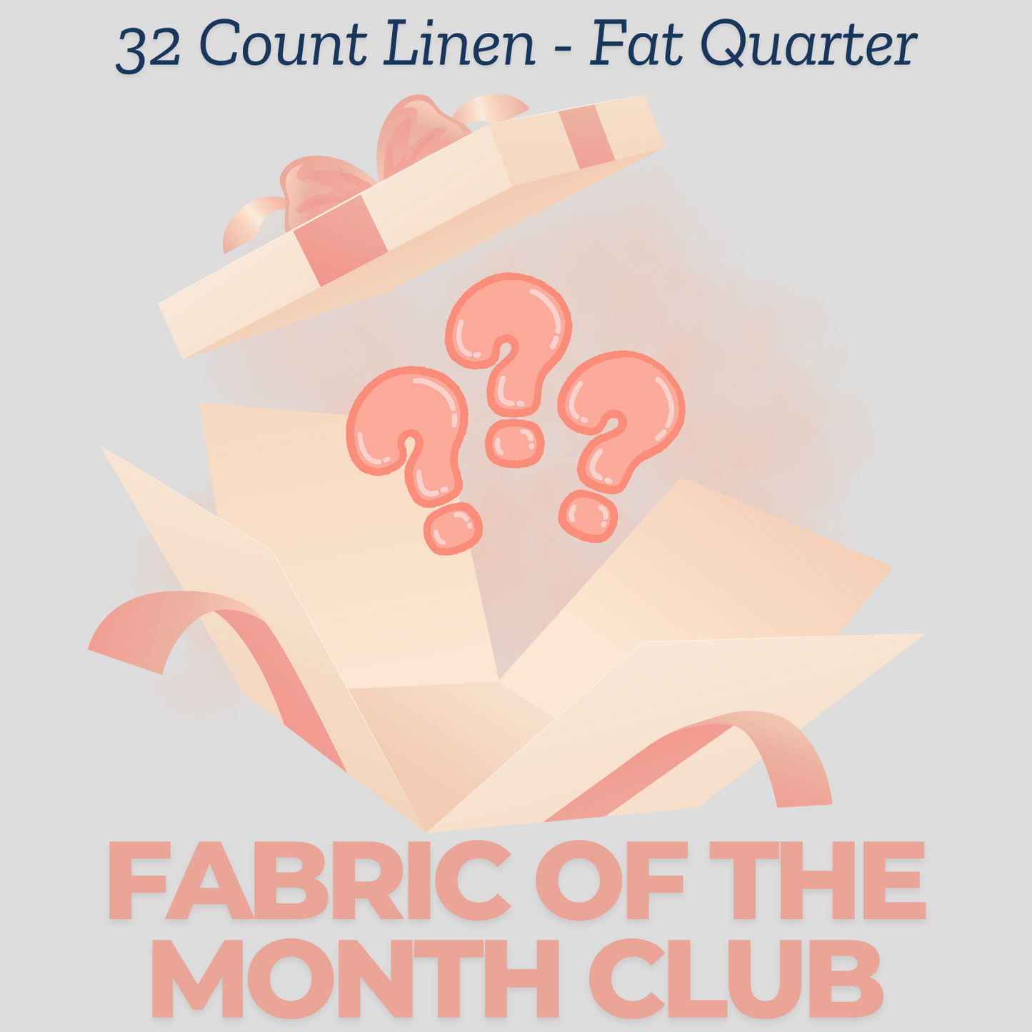 32 Linen: Fat quarter 18 inches by 27 inches (Fabric of the Month Club Subscription)