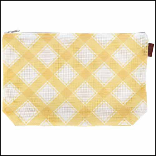 Large Cornsilk Plaid Project Bag-Cross Stitch-Millennial Fabrics-Millennial Fabrics