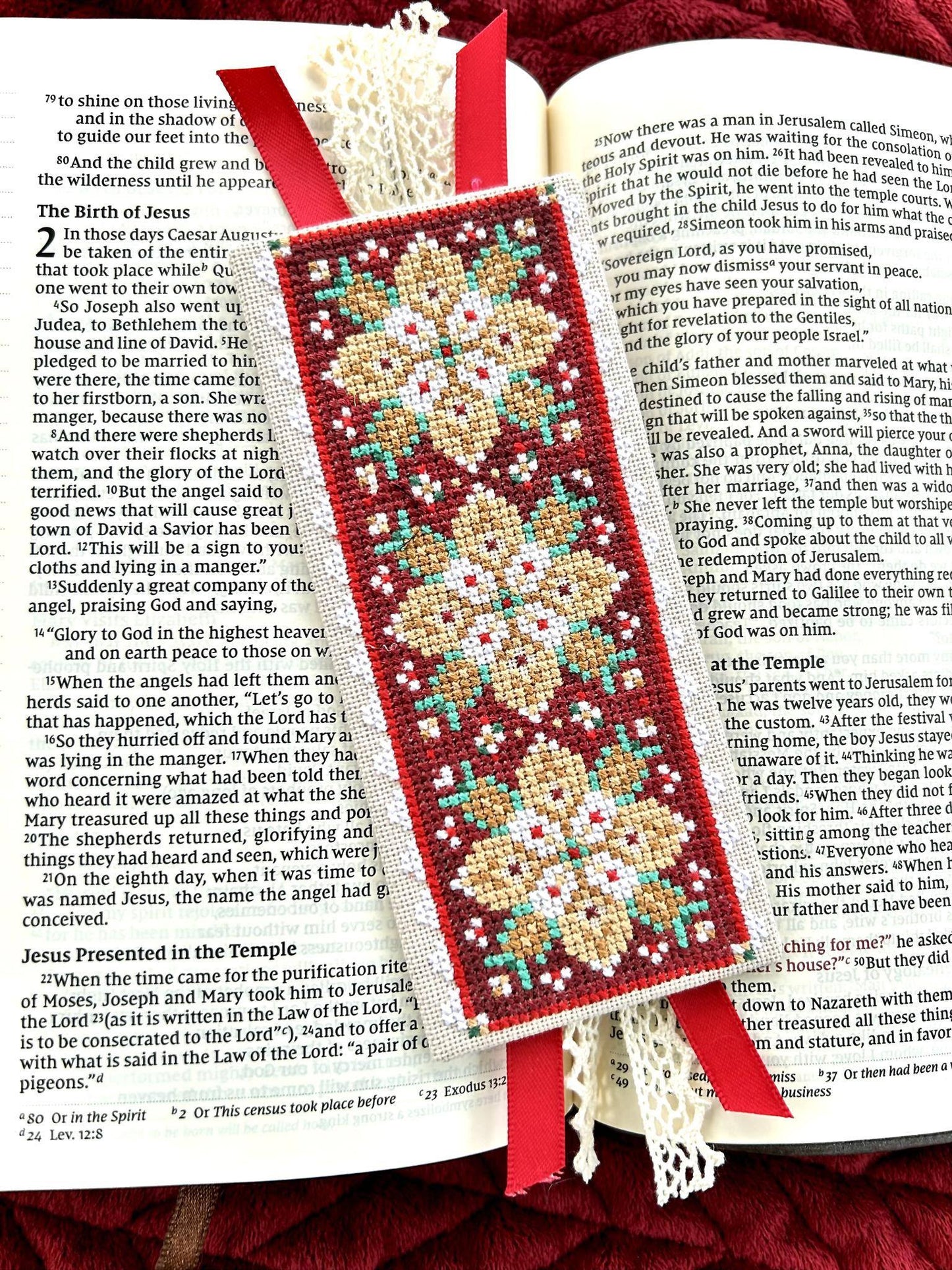 *Preorder* Christmas Tapestry Bookmark by Sweet Wing Studio