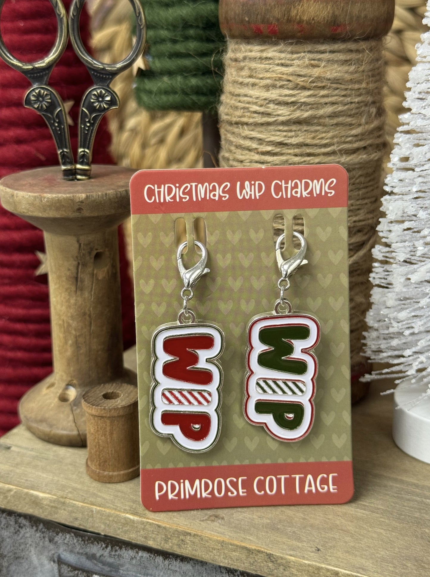 Christmas WIP Charms by Primrose Cottage