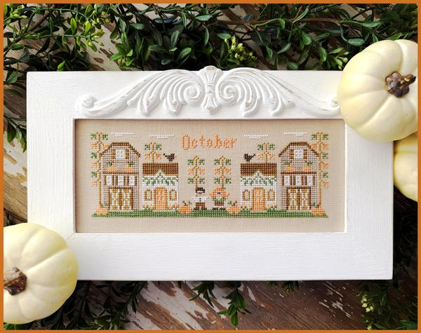 October: Monthly Mini Village by Country Cottage Needleworks