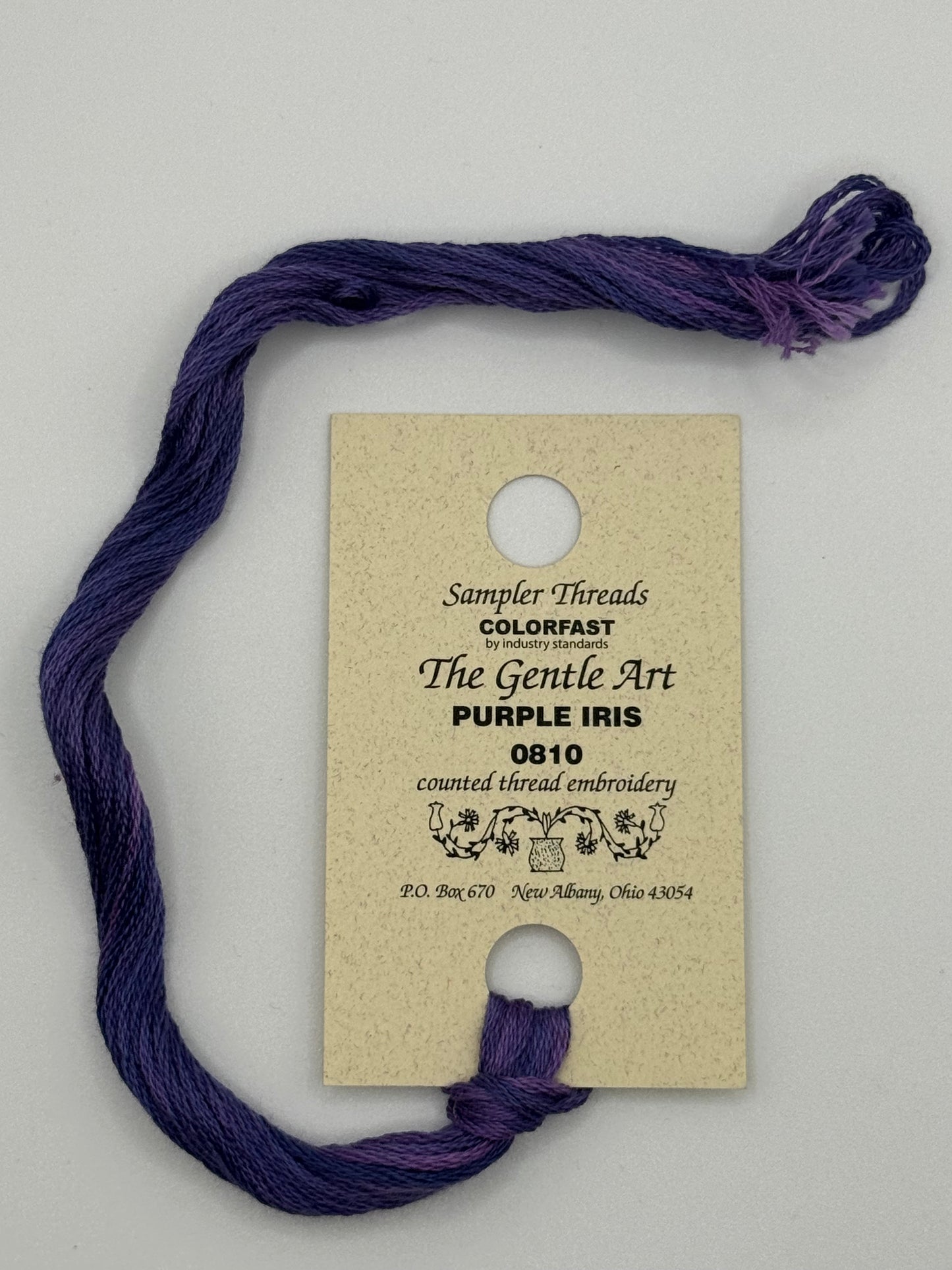 0810 Purple Iris | 6 Strand Embroidery Floss by The Gentle Art