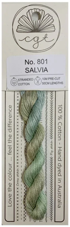 801 Salvia | 6 Strand Embroidery Floss by Cottage Garden Threads