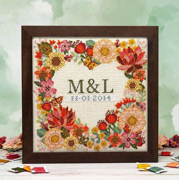 Modern Botanical Wedding Sampler by Counting Puddles