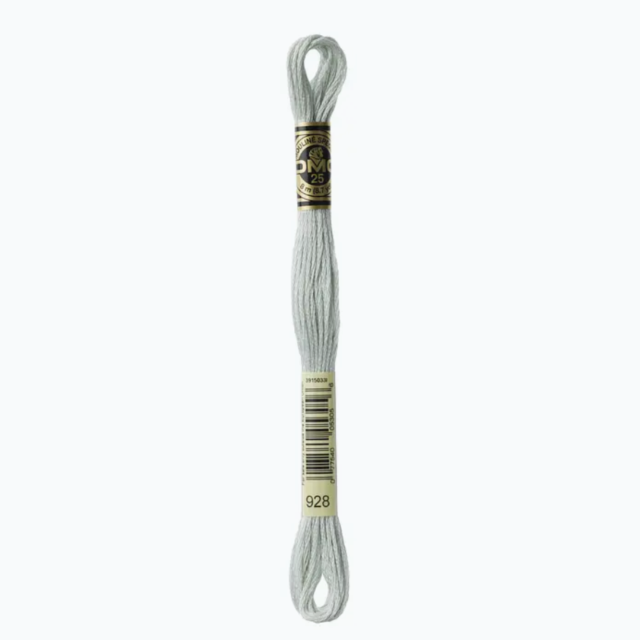 DMC 6 Strand Cotton Embroidery Floss #928 - Gray Green Very Light
