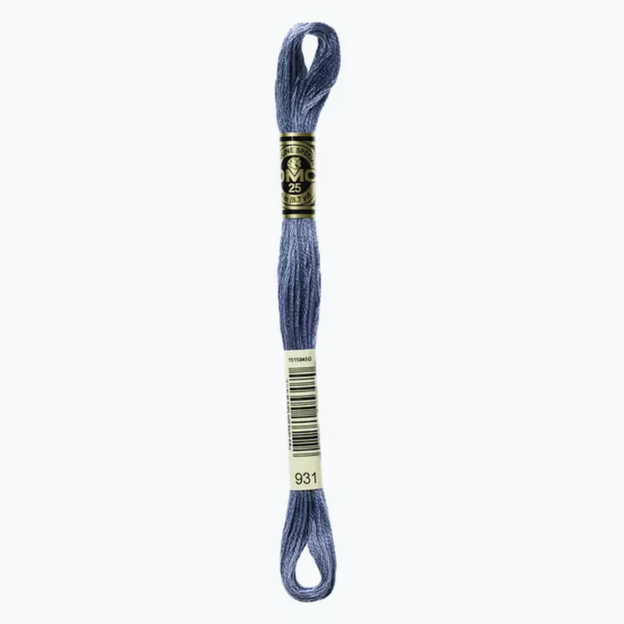 DMC 6 Strand Cotton Embroidery Floss #931 - Antique Blue Medium