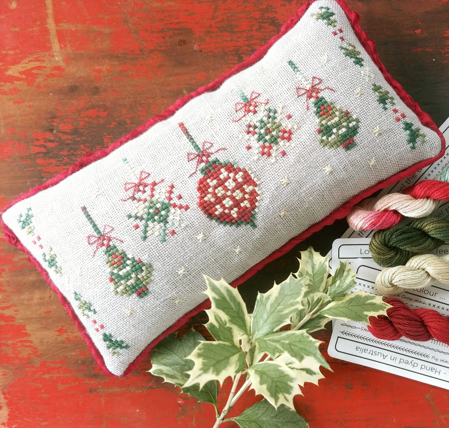 Christmas Baubles by Mojo Stitches for Needlework Marketplace