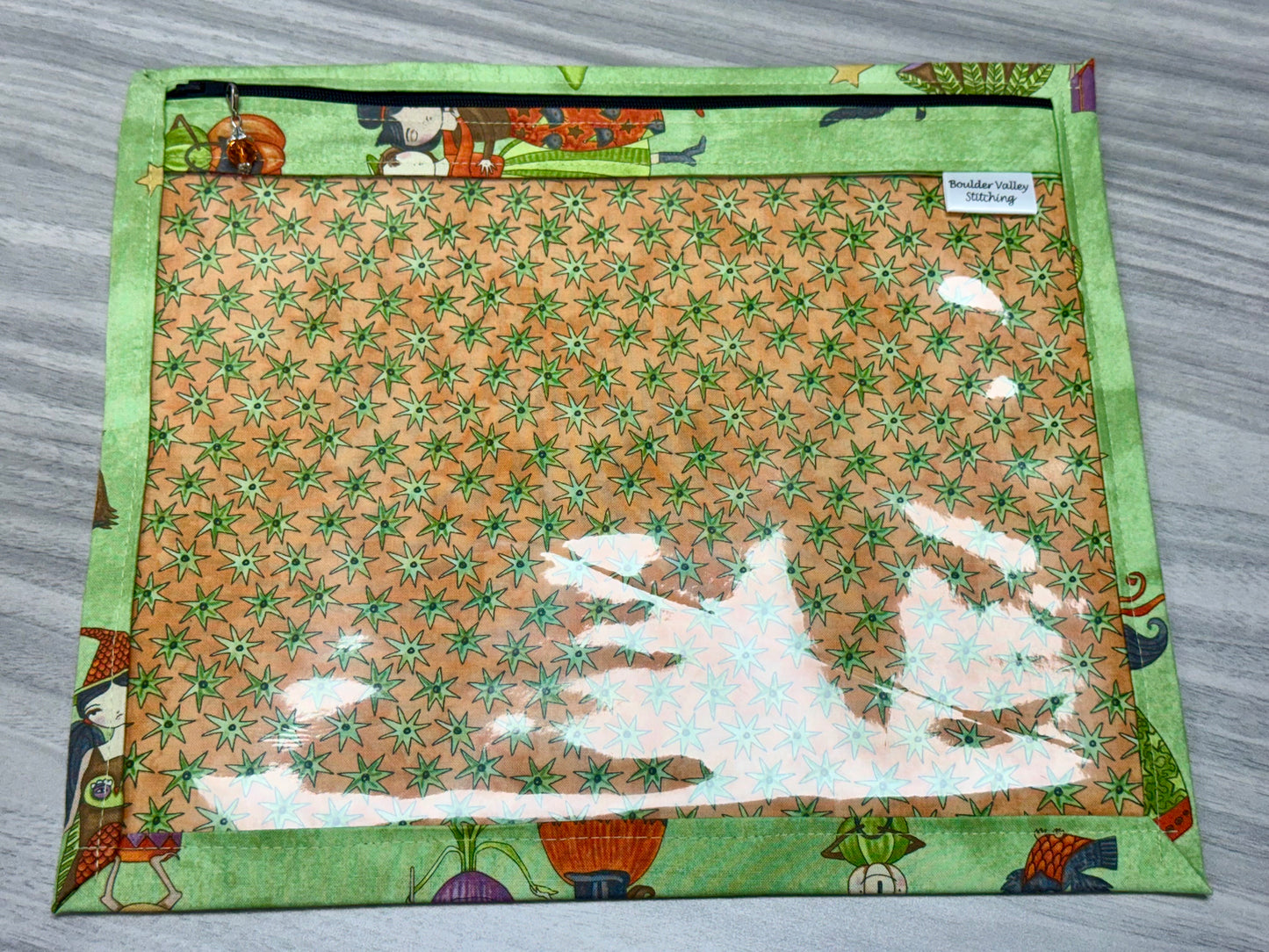 Teresa Kogut Halloween Vinyl Project Bag-Millennial Fabrics-Millennial Fabrics