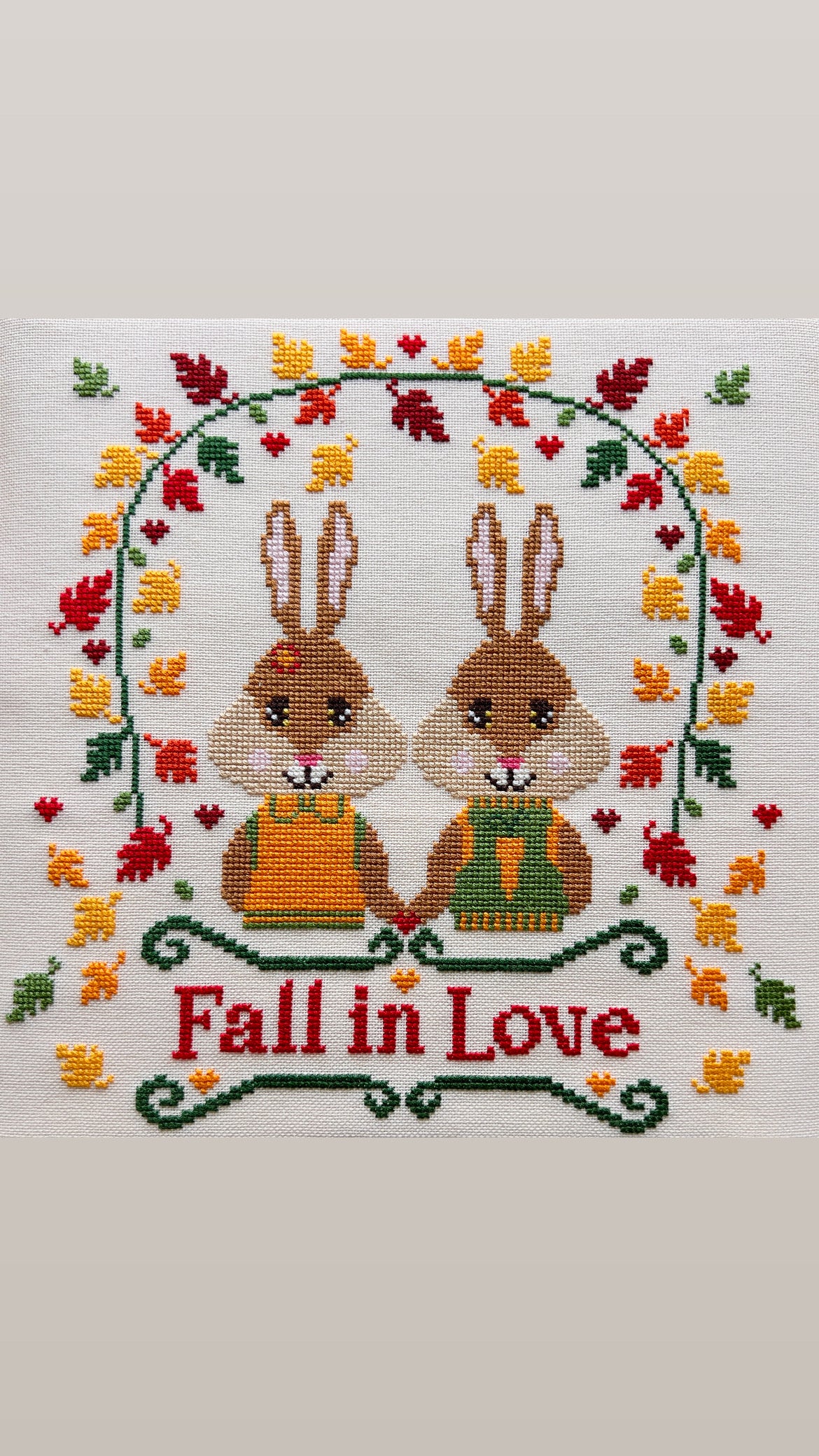 Fall in Love by December Stitches for Needlework Marketplace