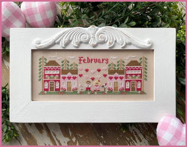 ✓ February: Monthly Mini Village by Country Cottage Needleworks