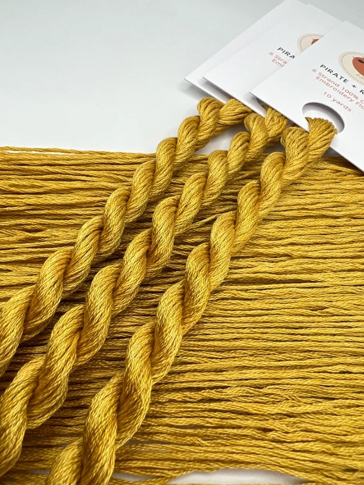 Flax | 6 Strand Embroidery Floss by Pirate + Robin