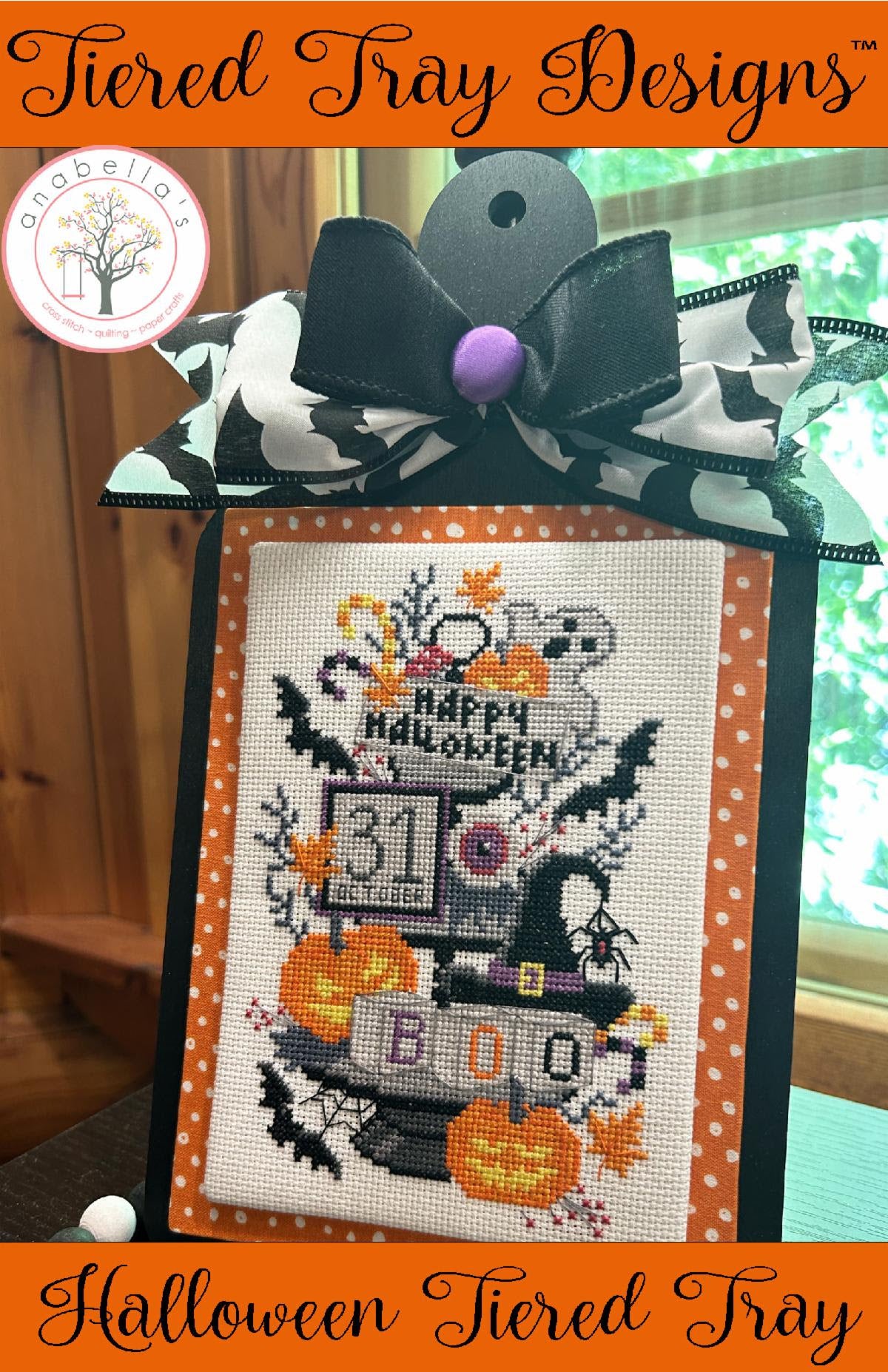 Tiered Tray Designs Halloween by Anabella's for Needlework Marketplace