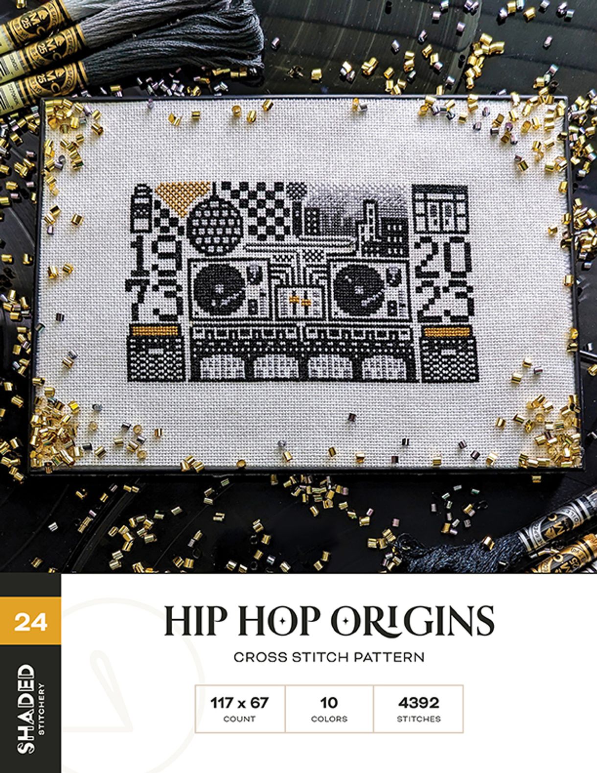 Hip-Hop Origins by Shaded Stitchery for Needlework Marketplace