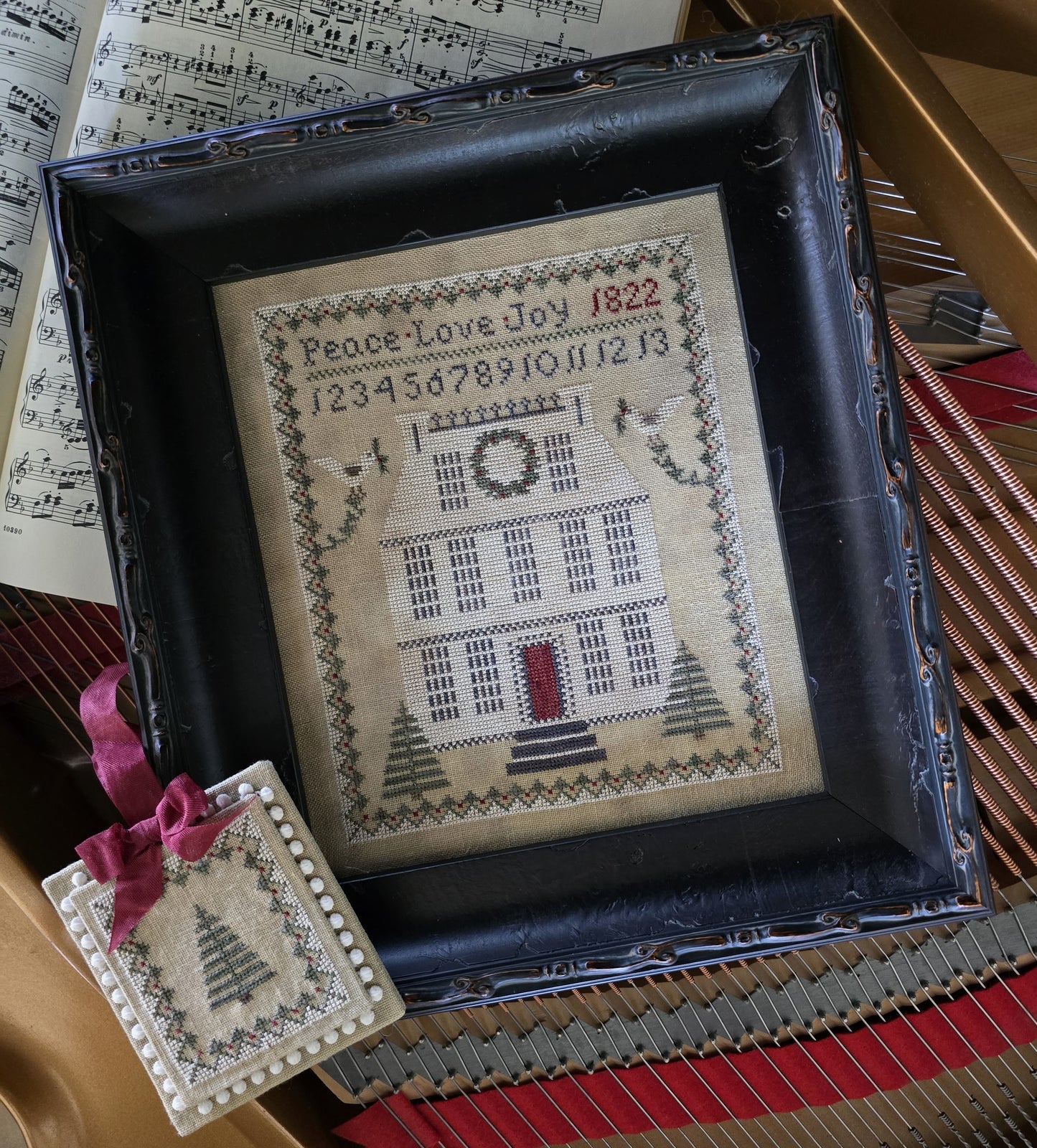 Home for Christmas 1822 Chart by Samplers Not Forgotten