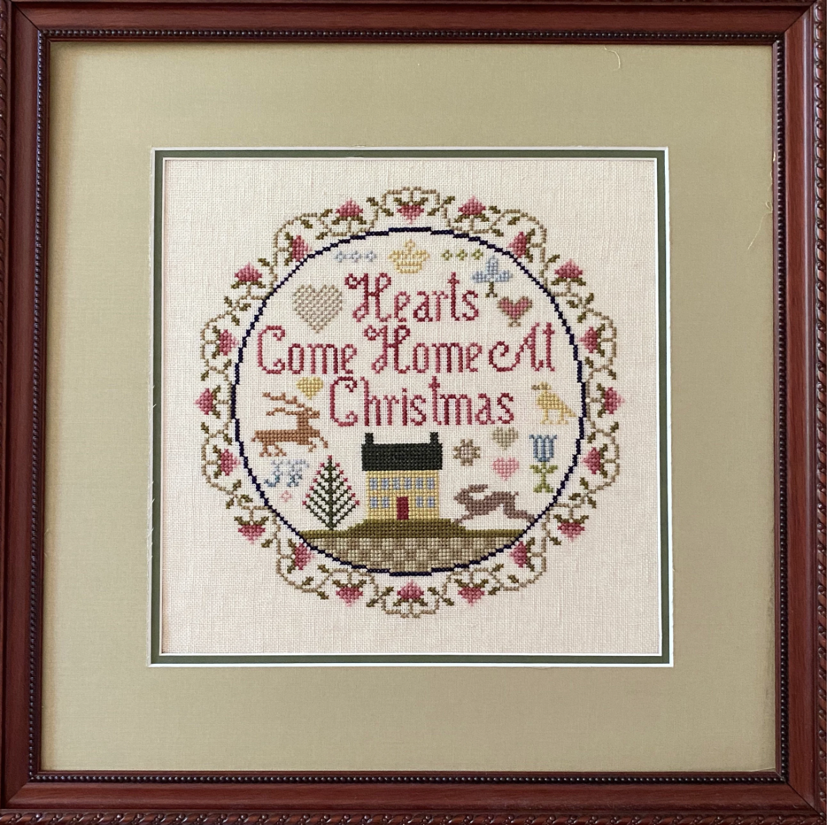 Hearts Come Home at Christmas by Jean Farish for Needlework Marketplace