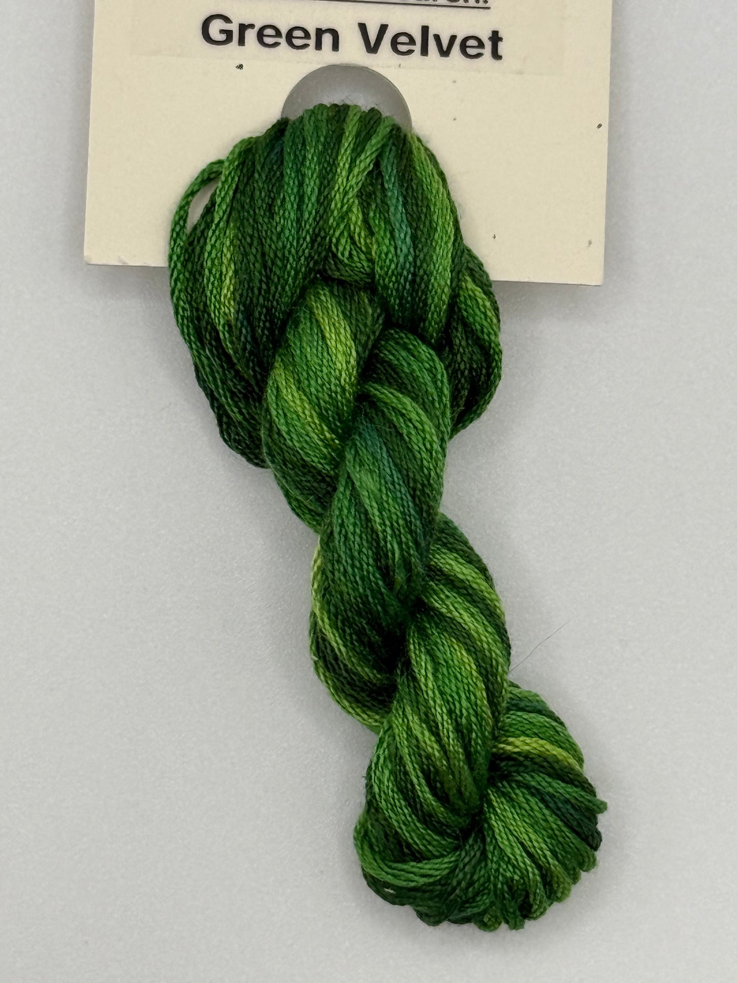 "Green Velvet" 6-Strand Embroidery Silk by Treenway Silks