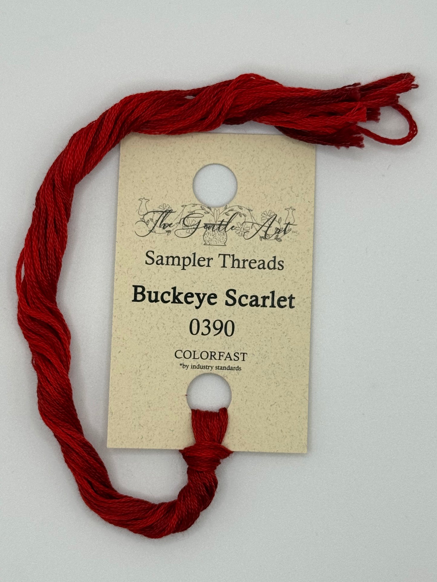 0390 Buckeye Scarlet | 6 Strand Embroidery Floss by The Gentle Art