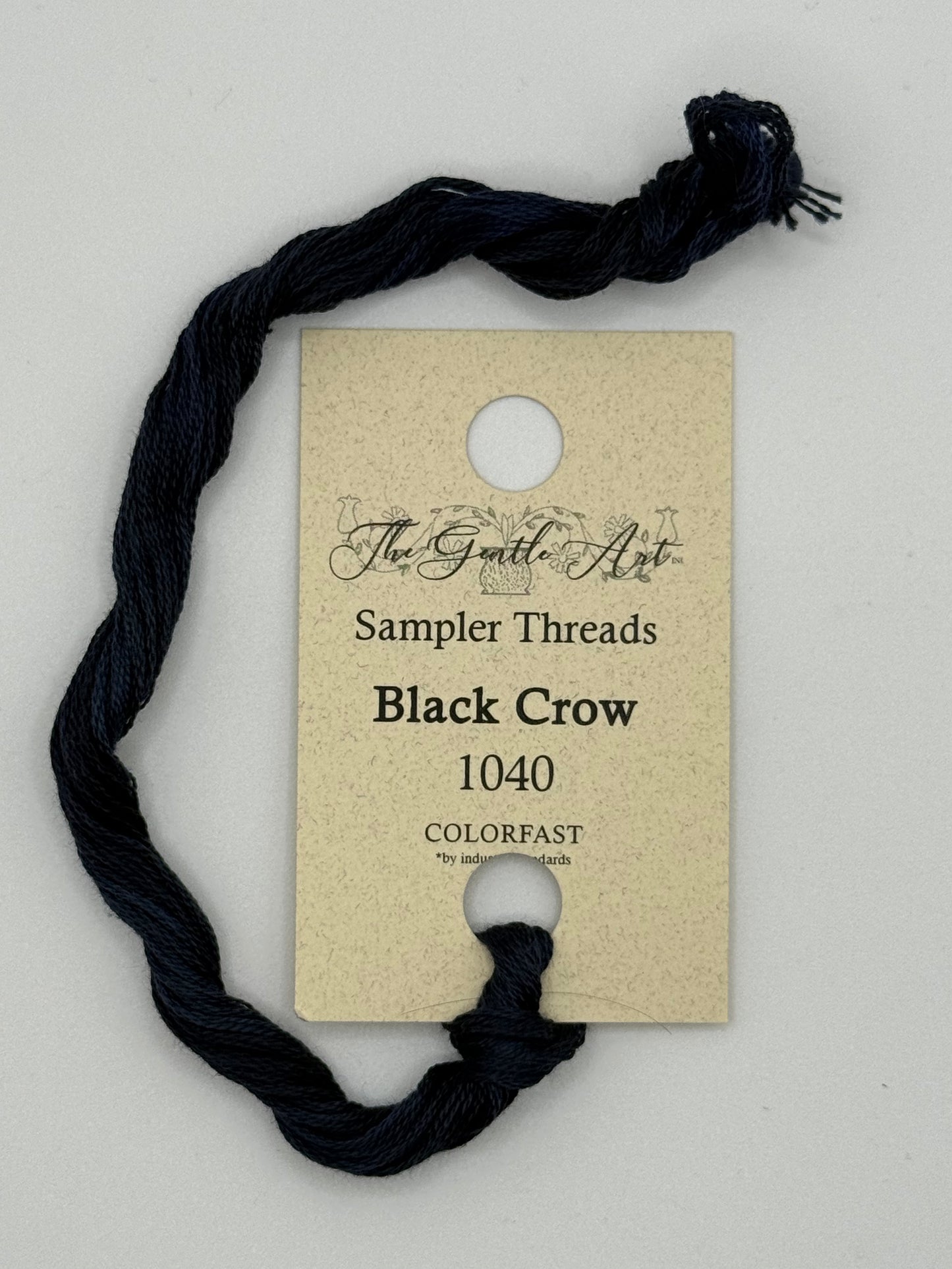 1040 Black Crow | 6 Strand Embroidery Floss by The Gentle Art