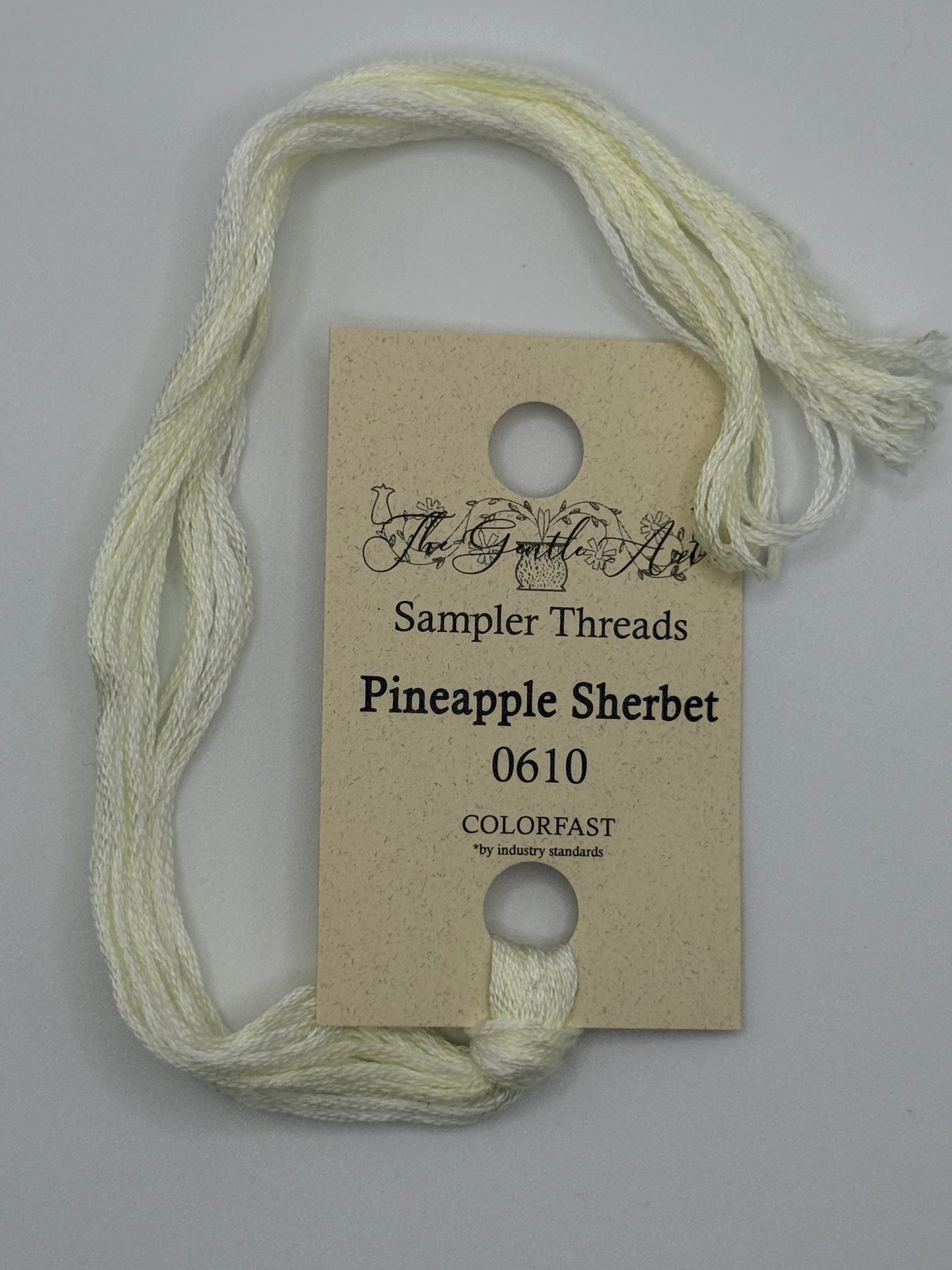 0610 Pineapple Sherbet | 6 Strand Embroidery Floss by The Gentle Art