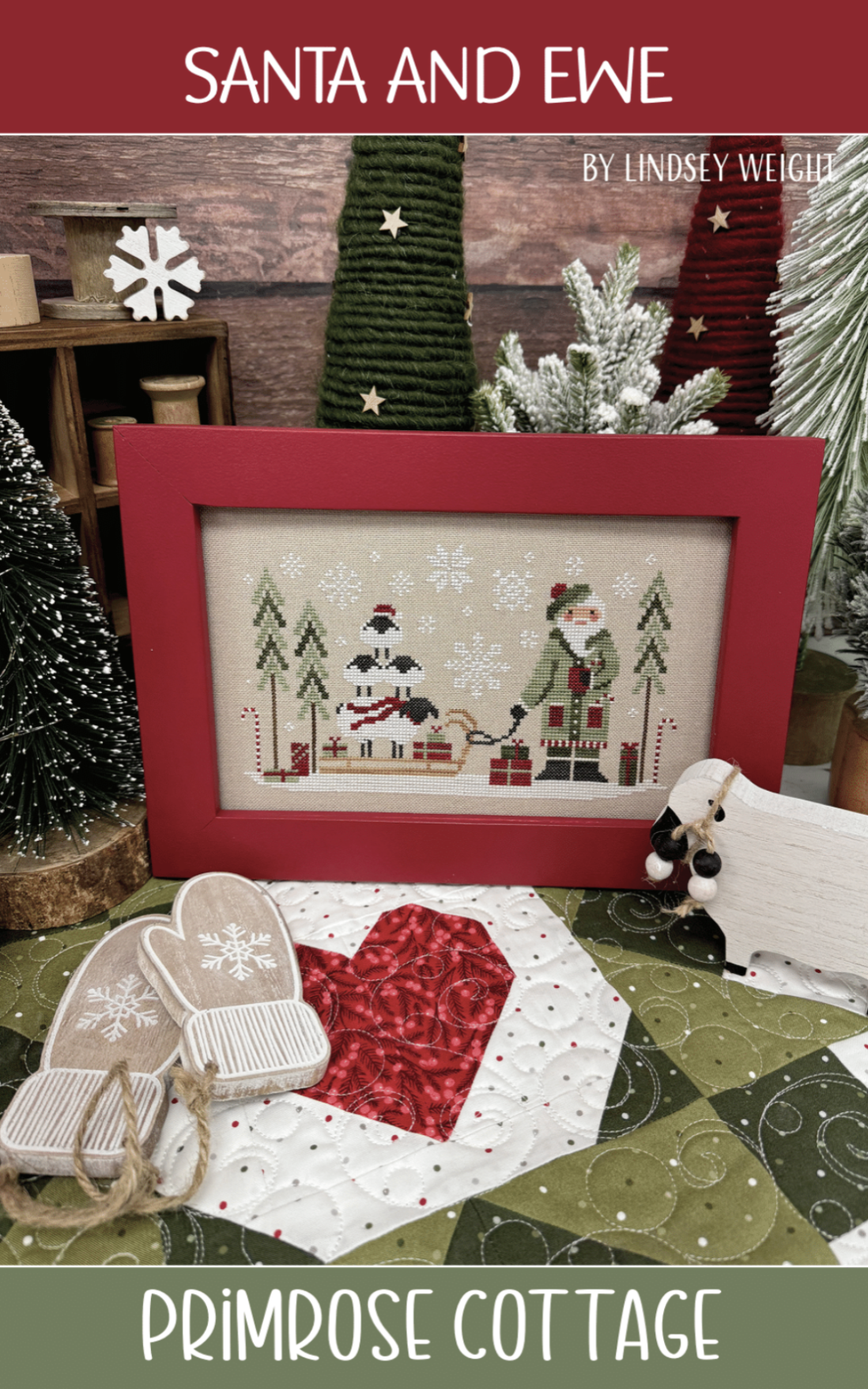 Santa and Ewe by Primrose Cottage Stitches