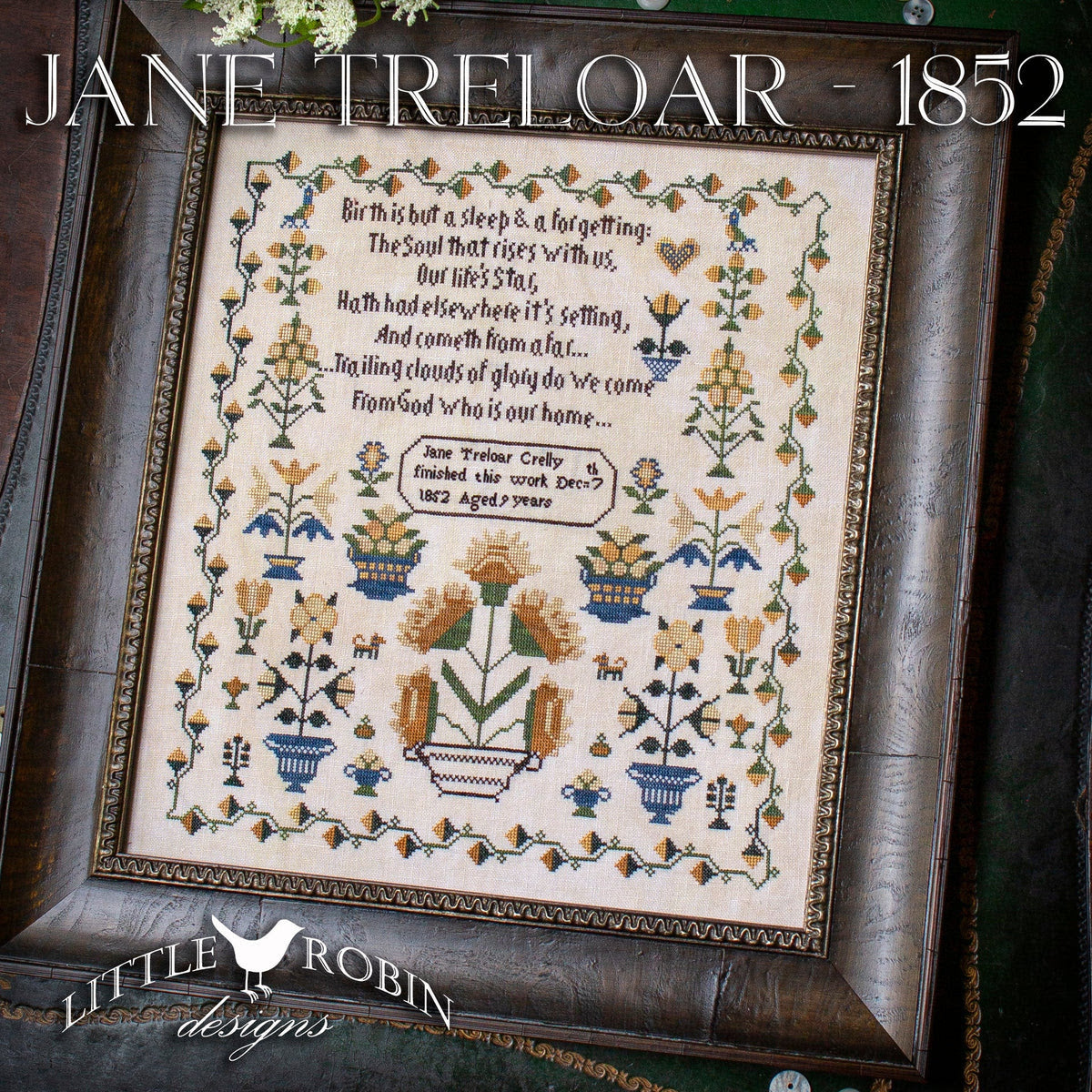 Jane Treloar 1852 by Little Robin Designs for Needlework Marketplace