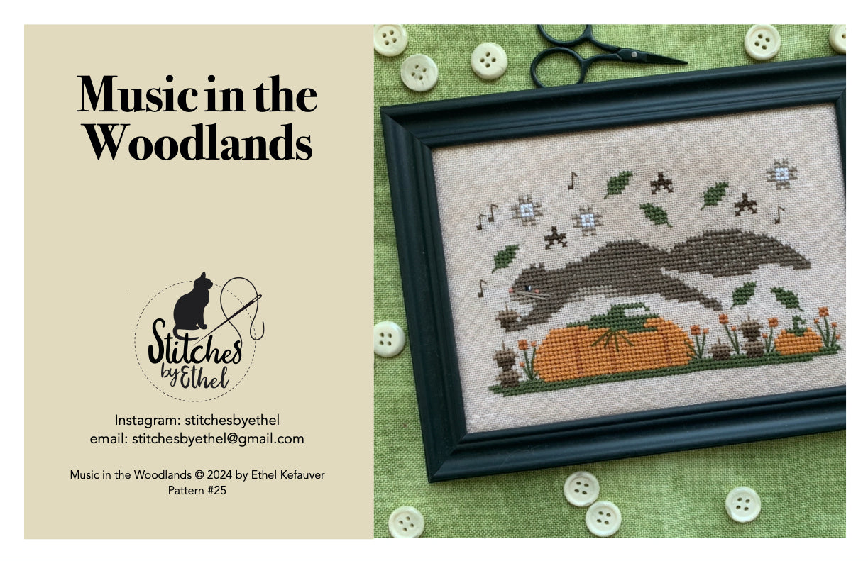 Music in the Woodlands by Stitches by Ethel for Needlework Marketplace