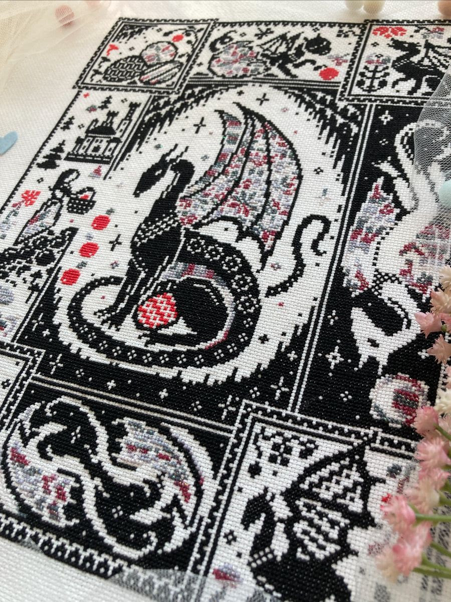 Of Dragons and Apples by Quaternion Creations for Needlework Marketplace