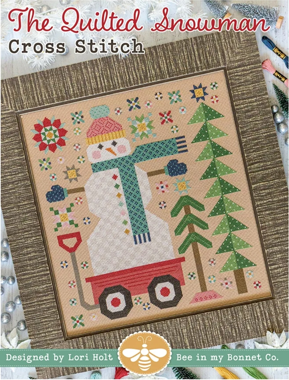 ✓ Quilted Snowman by Lori Holt