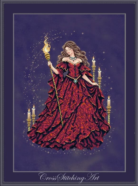 *Preorder* Rhea, Priestess of Fire by Cross Stitching Art