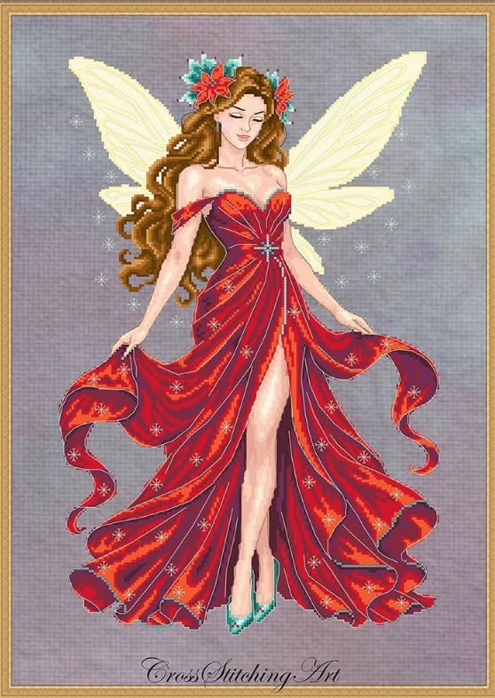 *Preorder* Rosalinne, the Winter Star by Cross Stitching Art