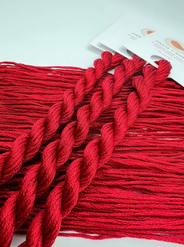 Scarlet | 6 Strand Embroidery Floss by Pirate + Robin