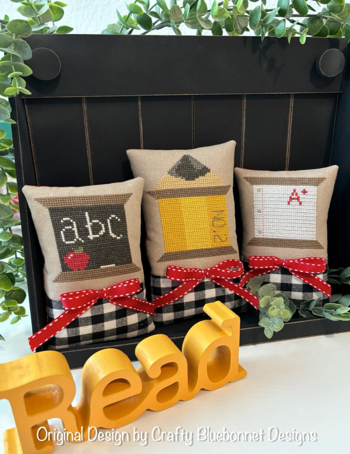 School of Spools Trio by Crafty Bluebonnet Designs for Needlework Marketplace