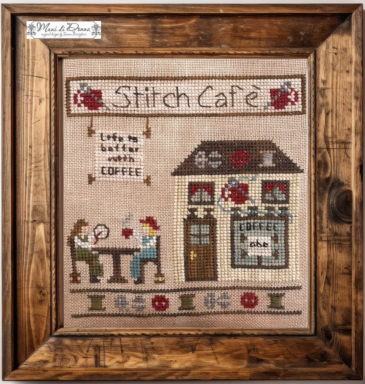 The Stitchers Village: The Stitch Cafe by Mani Di Donna for Needlework Marketplace