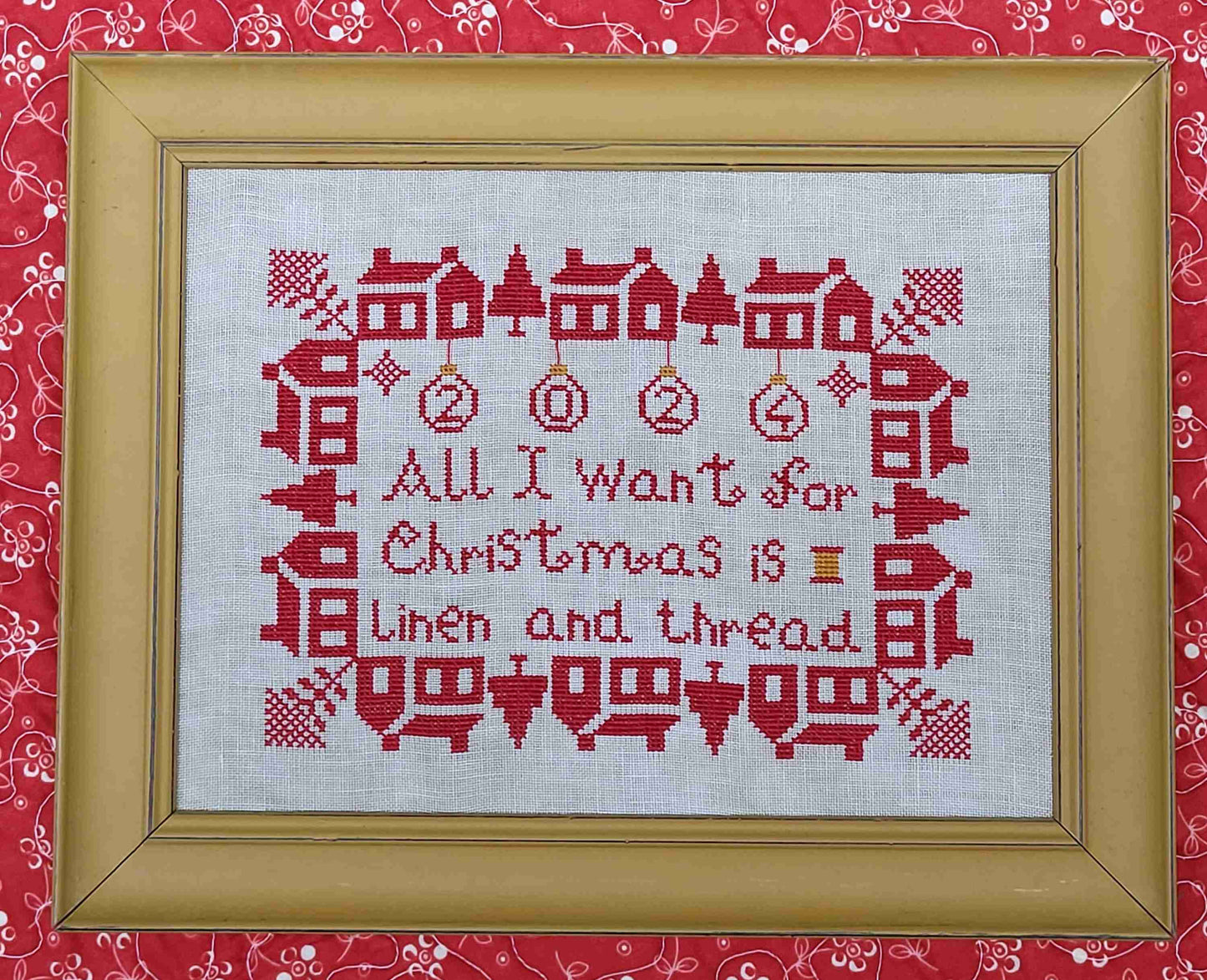✩Preorder✩ Christmas Schoolhouse by The Spanish Stitcher