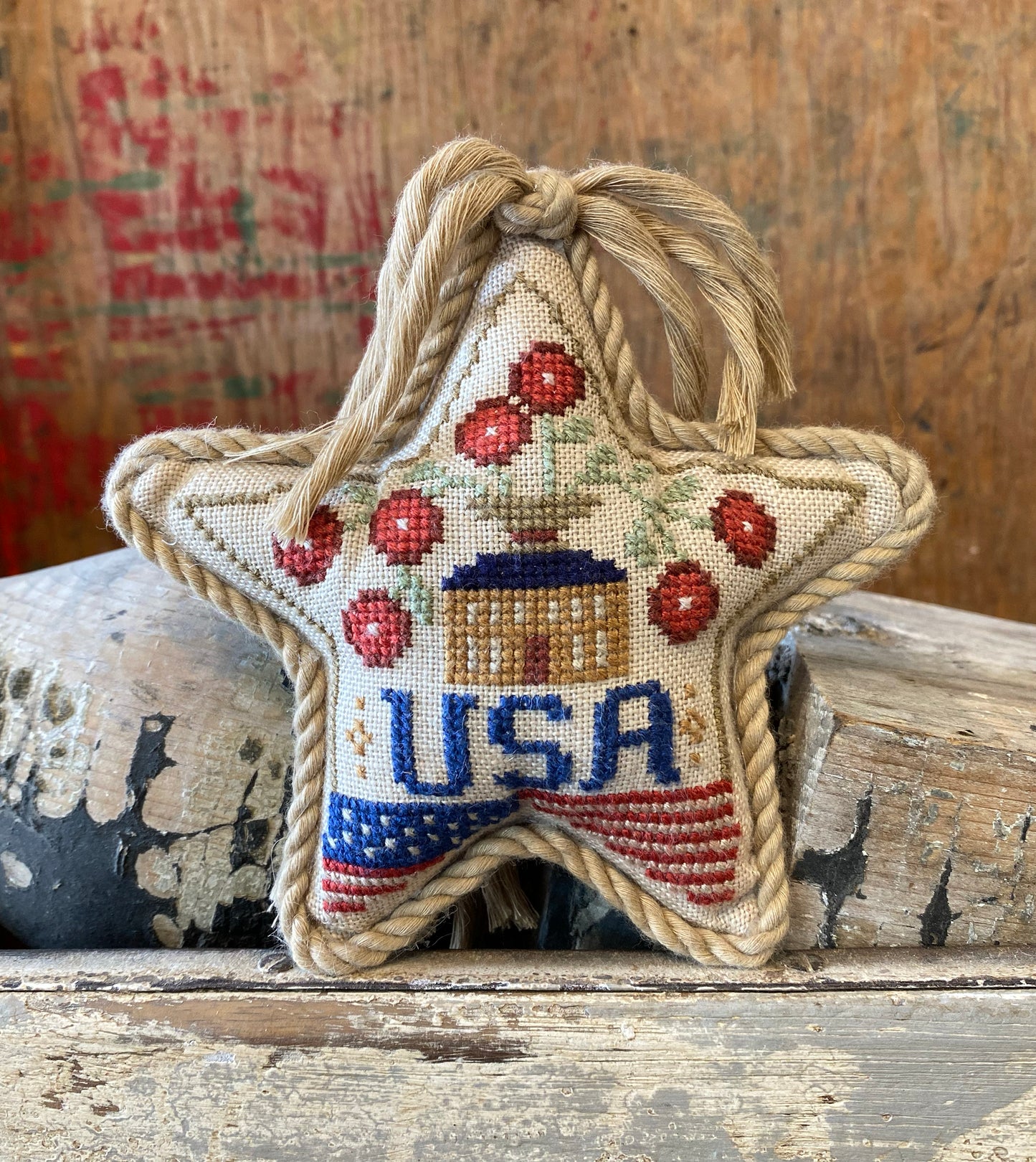 USA Star Ornament by Teresa Kogut