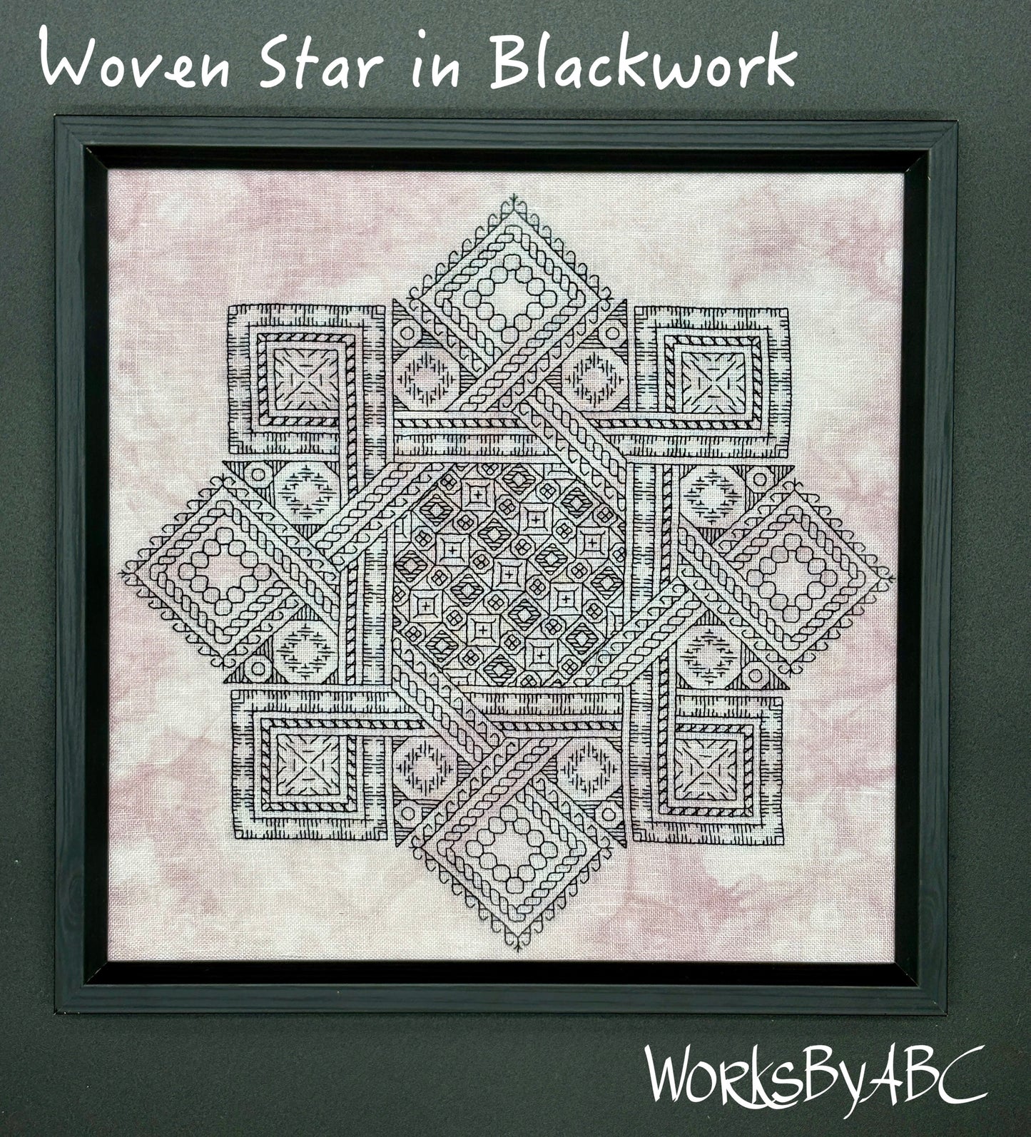 ✩Preorder✩ Woven Star in Blackwork by WorksByABC