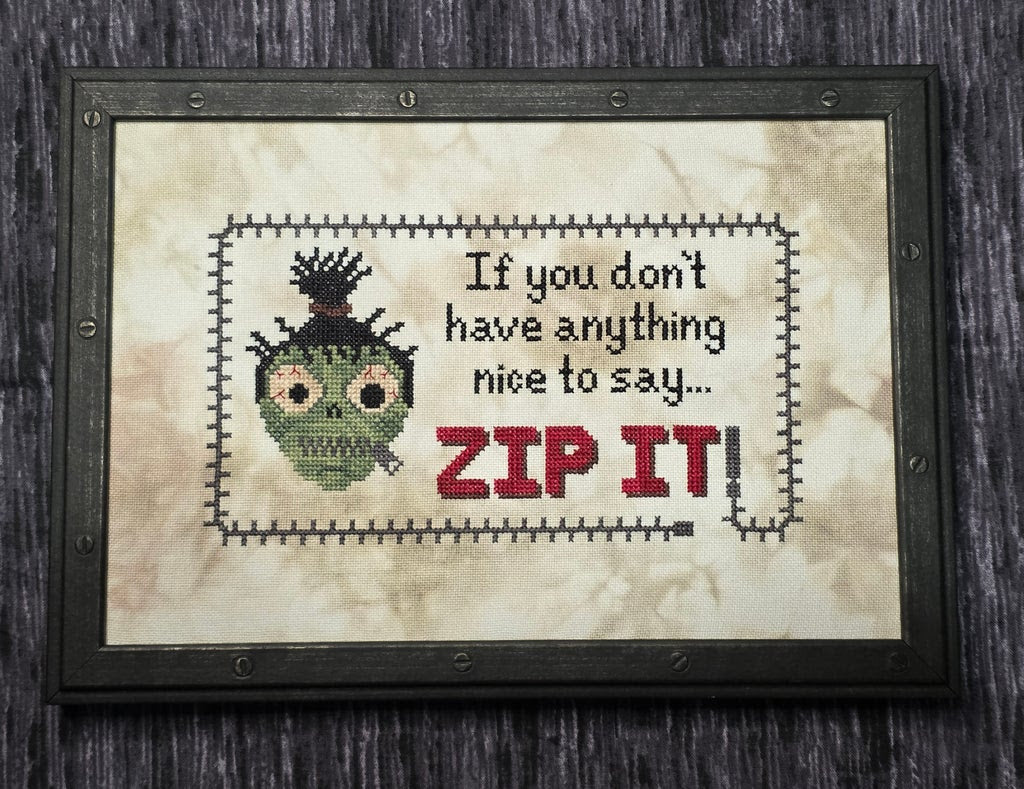 ✩Preorder✩ Zip It by Ghost Boy Needleworks