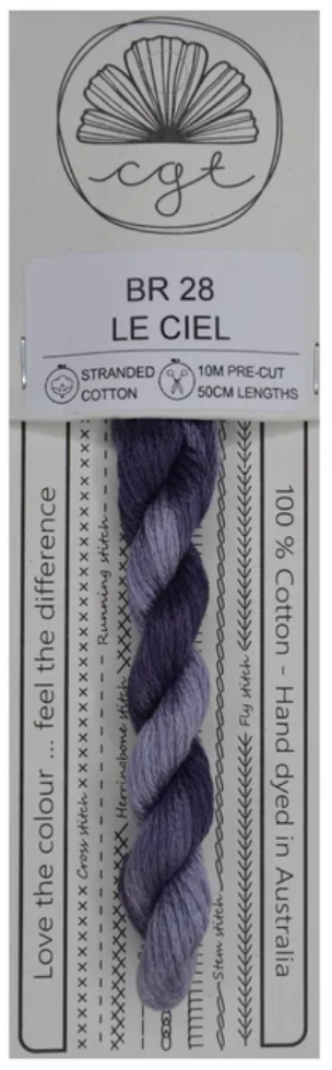 BR28 Le Ciel | 6 Strand Embroidery Floss by Cottage Garden Threads